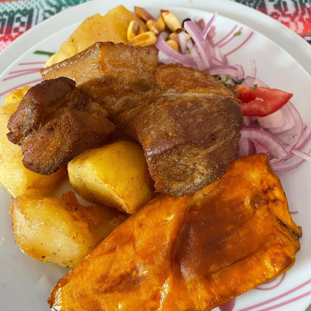 comida de cusco chicharron de cerdo