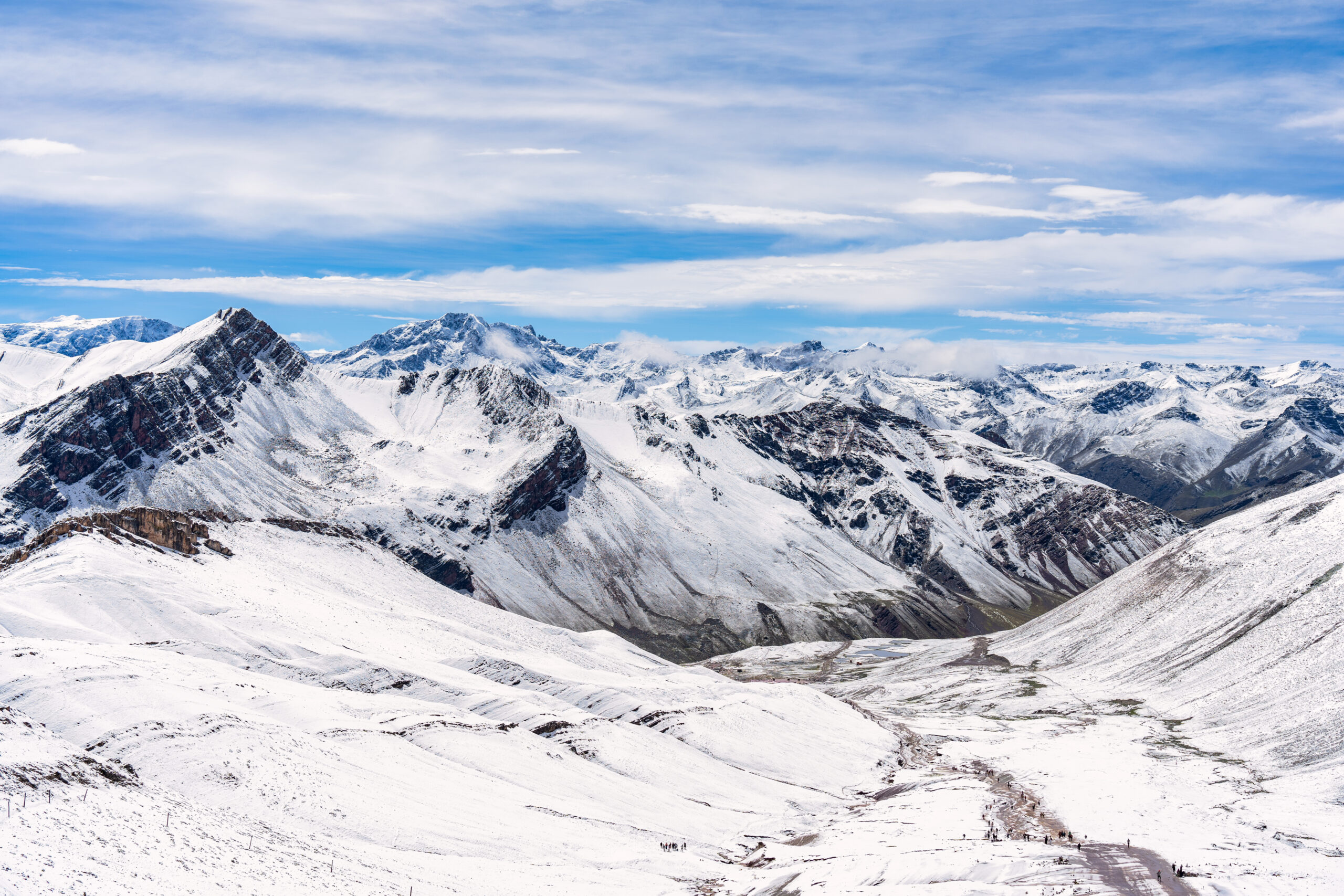 Cordillera andina nevados Cusco Perú